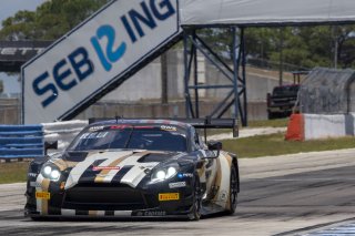 #2 Aston Martin Vantage AMR GT3 of Jason Bell, Flying Lizard Motorsports, GT America, SRO3, SRO America, Sebring International Raceway, Sebring, FL, May 2024.
 | Brian Cleary/SRO