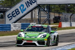 #7 Porsche 718 Cayman GT4 RS Clubsport of Curt Swearingin, ACI Motorsports, GT America, GT4, SRO America, Sebring International Raceway, Sebring, FL, May 2024.
 | Brian Cleary/SRO