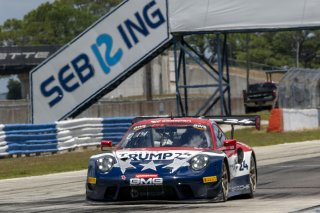 #32 Porsche 911 GT3-R (991.ii) of Kyle Washington, GMG Racing, GT America, SRO3, SRO America, Sebring International Raceway, Sebring, FL, May 2024.
 | Brian Cleary/SRO