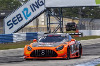 #04 Mercedes-AMG GT3 of  George Kurtz, Crowdstrike by Riley, GT America, SRO, SRO America, Sebring International Raceway, Sebring, FL, May 2024.
 | Brian Cleary/SRO