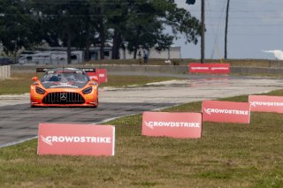 #04 Mercedes-AMG GT3 of  George Kurtz, Crowdstrike by Riley, GT America, SRO, SRO America, Sebring International Raceway, Sebring, FL, May 2024.
 | Brian Cleary/SRO