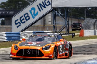 #04 Mercedes-AMG GT3 of  George Kurtz, Crowdstrike by Riley, GT America, SRO, SRO America, Sebring International Raceway, Sebring, FL, May 2024.
 | Brian Cleary/SRO