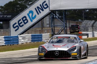 #50 Mercedes-AMG GT3 of Ross Chouest, Chouest Povoledo Racing, GT America, SRO3, SRO America, Sebring International Raceway, Sebring, FL, May 2024.
 | Brian Cleary/SRO