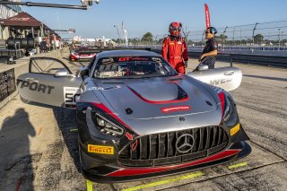 #50 Mercedes-AMG GT3 of Ross Chouest, Chouest Povoledo Racing, GT America, SRO3, SRO America, Sebring International Raceway, Sebring, FL, May 2024.
 | Brian Cleary/SRO