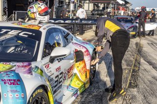 #32 Porsche 911 GT3-R (991.ii) of Kyle Washington, GMG Racing, GT America, SRO3, SRO America, Sebring International Raceway, Sebring, FL, May 2024.
 | Brian Cleary/SRO