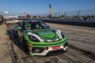 #7 Porsche 718 Cayman GT4 RS Clubsport of Curt Swearingin, ACI Motorsports, GT America, GT4, SRO America, Sebring International Raceway, Sebring, FL, May 2024.
 | Brian Cleary/SRO