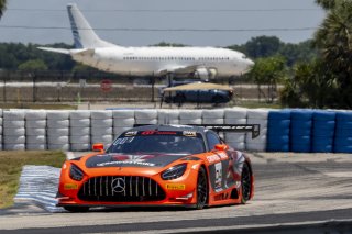 #04 Mercedes-AMG GT3 of  George Kurtz, Crowdstrike by Riley, GT America, SRO, SRO America, Sebring International Raceway, Sebring, FL, May 2024.
 | Brian Cleary/SRO