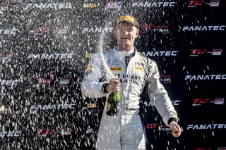 #25 Aston Martin Vantage AMR GT4 of Gray Newell, Heart of Racing Team, GT America, GT4, SRO America, Sebring International Raceway, Sebring, FL, May 2024.
 | Brian Cleary/SRO