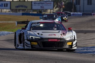#3  Audi R8 LMS GT3 of Johnny O'Connell, SKI Autosports, GT America, SRO3, SRO America, Sebring International Raceway, Sebring, FL, May 2024.
 | Brian Cleary/SRO