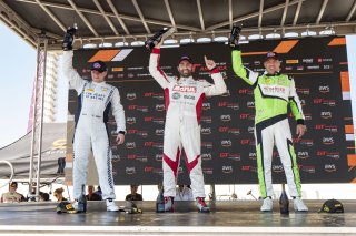 #098 Porsche 718 Cayman GT4 of Isaac Sherman, Rotek Racing, GT America, GT4, SRO America, Circuit of the Americas, Austin TX, May 2024.
 | Brian Cleary/SRO
