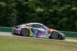 #32 Porsche 911 GT3-R (991.ii) of Kyle Washington, GMG Racing, GT America, SRO3, SRO America, VIRginia International Raceway, Alton, VA, July 2024.
 | Brian Cleary/SRO