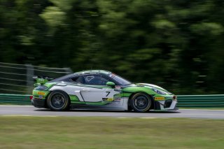 #7 Porsche 718 Cayman GT4 RS Clubsport of Curt Swearingin, ACI Motorsports, GT America, GT4, SRO America, VIRginia International Raceway, Alton, VA, July 2024.
 | Brian Cleary/SRO