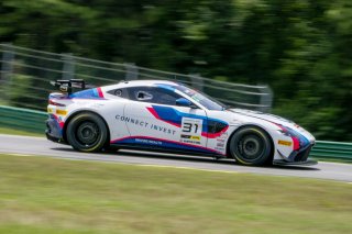 #31 Aston Martin Vantage AMR GT4, Todd Parriott, Flying Lizard Motorsport, GT America, GT4, SRO America, VIRginia International Raceway, Alton, VA, July 2024.
 | Brian Cleary/SRO