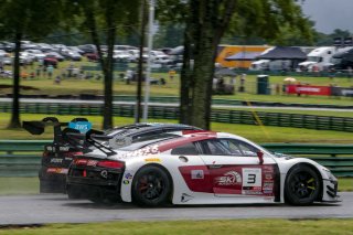 #3  Audi R8 LMS GT3 of Johnny O'Connell, SKI Autosports, GT America, SRO3, SRO America, VIRginia International Raceway, Alton, VA, July 2024.
 | Brian Cleary/SRO