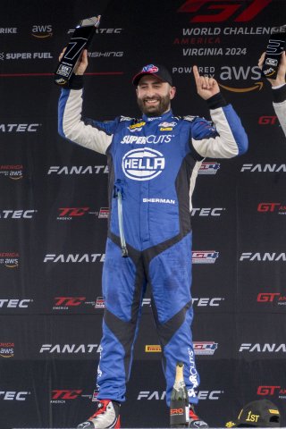 #098 Porsche 718 Cayman GT4 of Isaac Sherman, Rotek Racing, GT America, GT4, SRO America, VIRginia International Raceway, Alton, VA, July 2024.
 | Brian Cleary/SRO