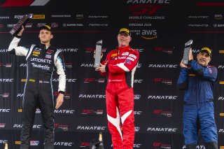 #3  Audi R8 LMS GT3 of Johnny O'Connell, SKI Autosports, GT America, SRO3, SRO America, VIRginia International Raceway, Alton, VA, July 2024.
 | Brian Cleary/SRO