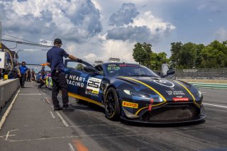 #25 Aston Martin Vantage AMR GT4 of Gray Newell, Heart of Racing Team, GT America, GT4, SRO America, Road America, Elkhart Lake, WI, August 2024.
 | Brian Cleary/SRO