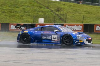 #14 Audi R8 LMS GT3 of James Sofronas, GMG Racing, GT America, SRO3, \SRO America, Road America, Elkhart Lake, WI, August 2024.
 | Brian Cleary/SRO
