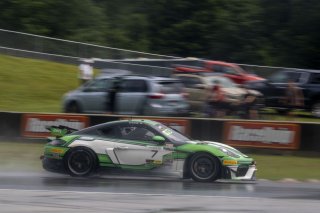 #7 Porsche 718 Cayman GT4 RS Clubsport of Curt Swearingin, ACI Motorsports, GT America, GT4, SRO America, Road America, Elkhart Lake, WI, August 2024.
 | Brian Cleary/SRO