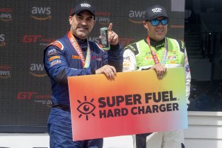 #27 Mercedes-AMG GT3 of Jason Daskalos, CRP/Daskalos Motorsports, GT America, SRO3, #7 Porsche 718 Cayman GT4 RS Clubsport of Curt Swearingin, ACI Motorsports, GT4, SRO America, Road America, Elkhart Lake, WI, August 2024.
 | Brian Cleary/SRO