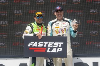 #7 Porsche 718 Cayman GT4 RS Clubsport of Curt Swearingin, ACI Motorsports, GT America, GT4, #14 Audi R8 LMS GT3 of James Sofronas, GMG Racing, SRO3, SRO America, Road America, Elkhart Lake, WI, August 2024.
 | Brian Cleary/SRO