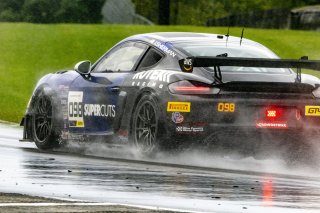 #098 Porsche 718 Cayman GT4 of Isaac Sherman, Rotek Racing, GT America, GT4, SRO America, Road America, Elkhart Lake, WI, August 2024.
 | Brian Cleary/SRO