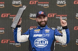 #098 Porsche 718 Cayman GT4 of Isaac Sherman, Rotek Racing, GT America, GT4, SRO America, Road America, Elkhart Lake, WI, August 2024.
 | Brian Cleary/SRO