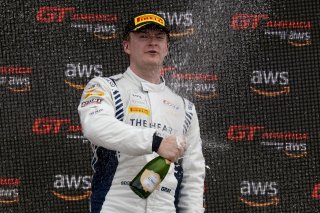 #25 Aston Martin Vantage AMR GT4 of Gray Newell, Heart of Racing Team, GT America, GT4, SRO America, Road America, Elkhart Lake, WI, August 2024.
 | Brian Cleary/SRO