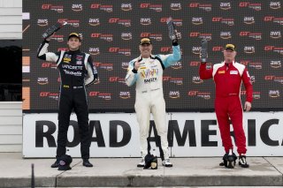 #14 Audi R8 LMS GT3 of James Sofronas, GMG Racing, GT America, SRO3, \SRO America, Road America, Elkhart Lake, WI, August 2024.
 | Brian Cleary/SRO