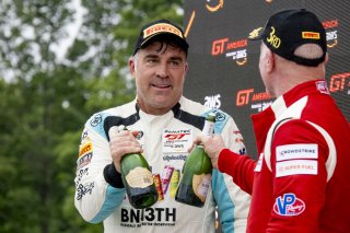 #14 Audi R8 LMS GT3 of James Sofronas, GMG Racing, GT America, SRO3, \SRO America, Road America, Elkhart Lake, WI, August 2024.
 | Brian Cleary/SRO