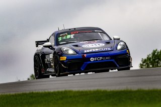 #098 Porsche 718 Cayman GT4 of Isaac Sherman, Rotek Racing, GT America, GT4, SRO America, Road America, Elkhart Lake, WI, August 2024.
 | SRO Motorsports Group