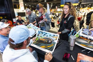 Autograph session at Streets of Long Beach Presented by 5.11, GT America, April 2024
 | Fabian Lagunas / SRO