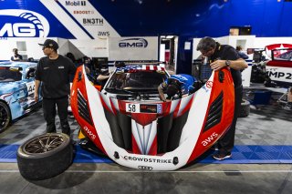 #58 Audi R8 LMS GT2 of CJ Moses, GMG Racing, GT America Powered by AWS, GT2, Streets of Long Beach Presented by 5.11, Long Beach, CA, April 2024
 | Fabian Lagunas / SRO