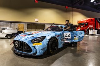#44 Mercedes-AMG GT2 of Brent Holden, GMG Racing, GT America Powered by AWS, GT2, Streets of Long Beach Presented by 5.11, Long Beach, CA, April 2024
 | Fabian Lagunas / SRO
