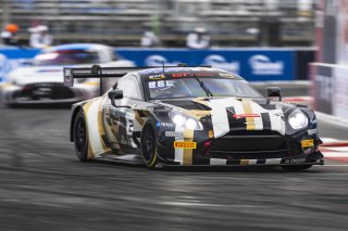 #2 Aston Martin Vantage AMR GT3 2024 of Jason Bell, Flying Lizard Motorsports, GT America Powered by AWS, SRO3, Streets of Long Beach Presented by 5.11, Long Beach, CA, April 2024
 | Fabian Lagunas / SRO
