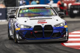 #21 BMW M4 GT4 (G82) of Nicholas Shanny, Carrus Callas Raceteam, GT America Powered by AWS, GT4, Streets of Long Beach Presented by 5.11, Long Beach, CA, April 2024
 | Fabian Lagunas / SRO