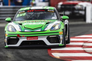 #7 Porsche 718 Cayman GT4 Clubsport of Curt Swearingin, ACI Motorsports, GT America Powered by AWS, GT4, Streets of Long Beach Presented by 5.11, Long Beach, CA, April 2024
 | Fabian Lagunas / SRO