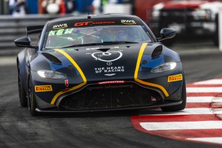 #25 Aston Martin Vantage AMR GT4 of Gray Newell, Heart of Racing Team, GT America Powered by AWS, GT4, Streets of Long Beach Presented by 5.11, Long Beach, CA, April 2024
 | Fabian Lagunas / SRO