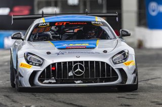 #10 Mercedes-AMG GT2 of Dan Knox, Lone Star Racing, GT America Powered by AWS, GT2, Streets of Long Beach Presented by 5.11, Long Beach, CA, April 2024
 | Fabian Lagunas / SRO