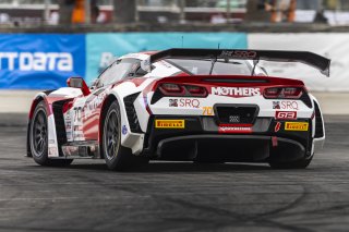 #70 Callaway Corvette Z06R GT3 of Mirco Shultis, Mishumotors, GT America Powered by AWS, SRO3, Streets of Long Beach Presented by 5.11, Long Beach, CA, April 2024
 | Fabian Lagunas / SRO