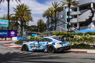 #44 Mercedes-AMG GT2 of Brent Holden, GMG Racing, GT America Powered by AWS, GT2, Streets of Long Beach Presented by 5.11, Long Beach, CA, April 2024
 | Fabian Lagunas / SRO