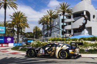 #2 Aston Martin Vantage AMR GT3 2024 of Jason Bell, Flying Lizard Motorsports, GT America Powered by AWS, SRO3, Streets of Long Beach Presented by 5.11, Long Beach, CA, April 2024
 | Fabian Lagunas / SRO