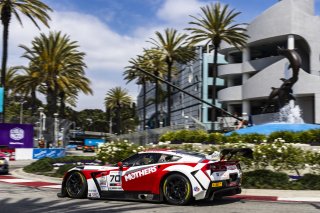 #70 Callaway Corvette Z06R GT3 of Mirco Shultis, Mishumotors, GT America Powered by AWS, SRO3, Streets of Long Beach Presented by 5.11, Long Beach, CA, April 2024
 | Fabian Lagunas / SRO