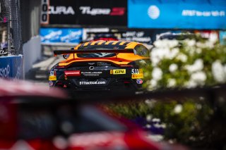 #8 Aston Martin Vantage AMR GT4 of Elias Sabo, Flying Lizard Motorsports, GT America Powered by AWS, GT4, Streets of Long Beach Presented by 5.11, Long Beach, CA, April 2024
 | Fabian Lagunas / SRO