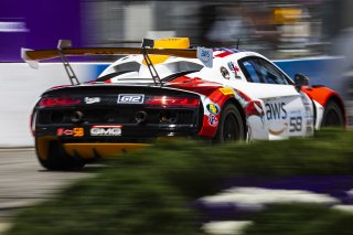 #58 Audi R8 LMS GT2 of CJ Moses, GMG Racing, GT America Powered by AWS, GT2, Streets of Long Beach Presented by 5.11, Long Beach, CA, April 2024
 | Fabian Lagunas / SRO
