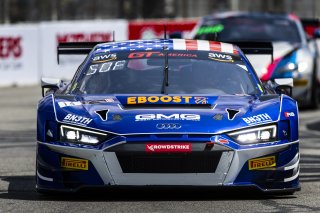 #14 Audi R8 LMS GT3 of James Sofronas, GMG Racing, GT America Powered by AWS, SRO3, Streets of Long Beach Presented by 5.11, Long Beach, CA, April 2024
 | Fabian Lagunas / SRO