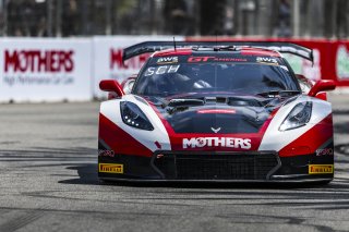#70 Callaway Corvette Z06R GT3 of Mirco Shultis, Mishumotors, GT America Powered by AWS, SRO3, Streets of Long Beach Presented by 5.11, Long Beach, CA, April 2024
 | Fabian Lagunas / SRO