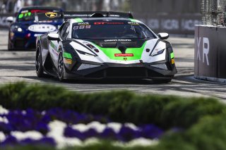 #127 Lamborghini Huracan Super Trofeo EVO2 of Aaron Farhadi, TPC Racing, GT America Powered by AWS, GT2, Streets of Long Beach Presented by 5.11, Long Beach, CA, April 2024
 | Fabian Lagunas / SRO