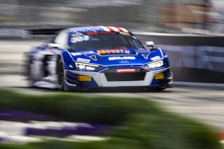#14 Audi R8 LMS GT3 of James Sofronas, GMG Racing, GT America Powered by AWS, SRO3, Streets of Long Beach Presented by 5.11, Long Beach, CA, April 2024
 | Fabian Lagunas / SRO