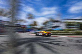 #8 Aston Martin Vantage AMR GT4 of Elias Sabo, Flying Lizard Motorsports, GT America Powered by AWS, GT4, Streets of Long Beach Presented by 5.11, Long Beach, CA, April 2024
 | Fabian Lagunas / SRO